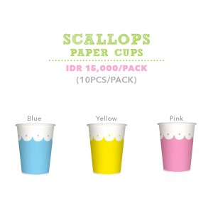 Scallop Paper Cups